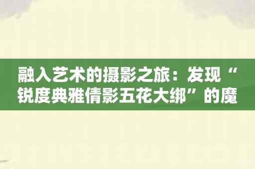 融入艺术的摄影之旅：发现“锐度典雅倩影五花大绑”的魔力