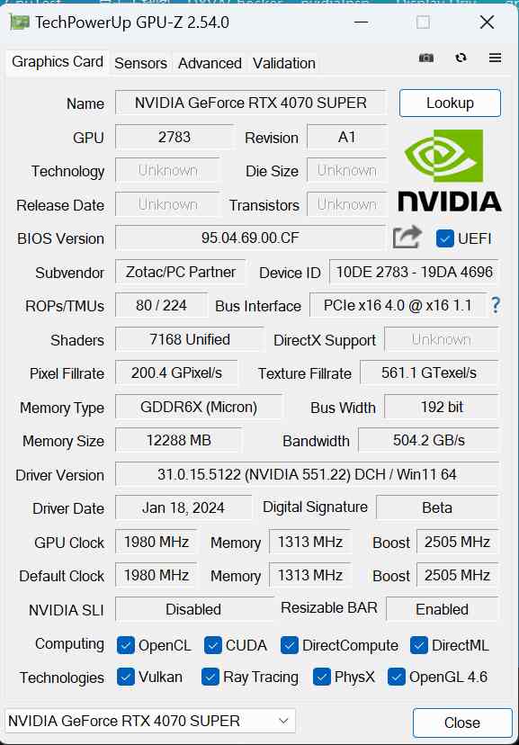 索泰RTX 4070 SUPER评测：相比4070提升21%，游戏和生产力的完美平衡