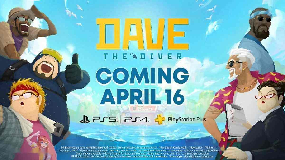 《潜水员戴夫》4月16日登陆PS4/5 首日加入PS+