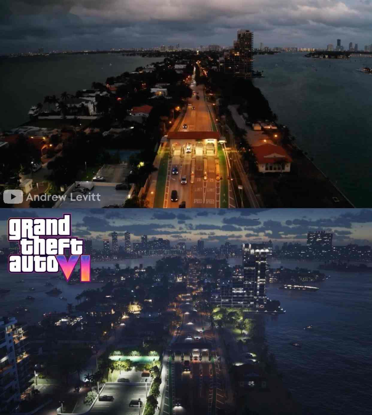 神还原，细节拉满！粉丝用现实场景复刻《GTA6》预告片